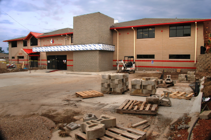 Construction during the expansion of the Grant Street location.