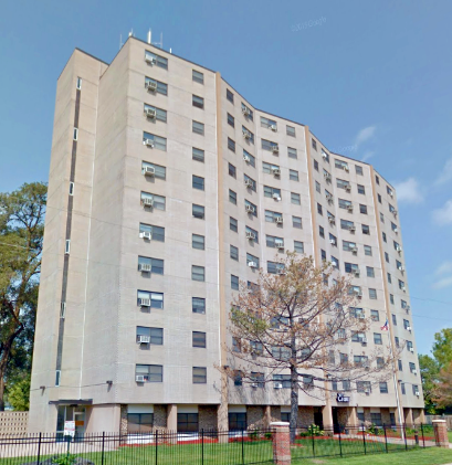 Evans Tower housing development.