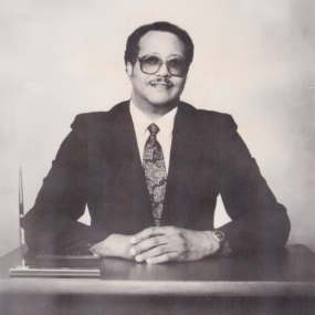 Black and white headshot of Robert Patterson